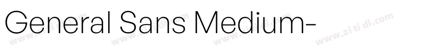 General Sans Medium字体转换